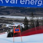Giant slalom gate in a race arena