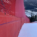 Red barrier netting