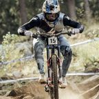 Mountain biker on a trail